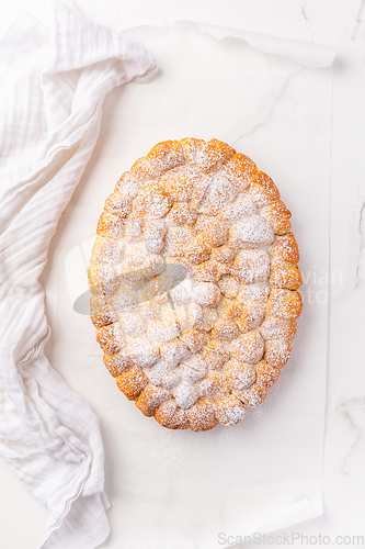 Image of Sweet rolls, Buchteln (buchty),  Buchteln  - typical Czech and Austrian sweet buns made of yeast dough