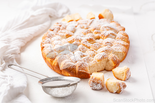 Image of Sweet rolls, Buchteln (buchty),  Buchteln  - typical Czech and Austrian sweet buns made of yeast dough