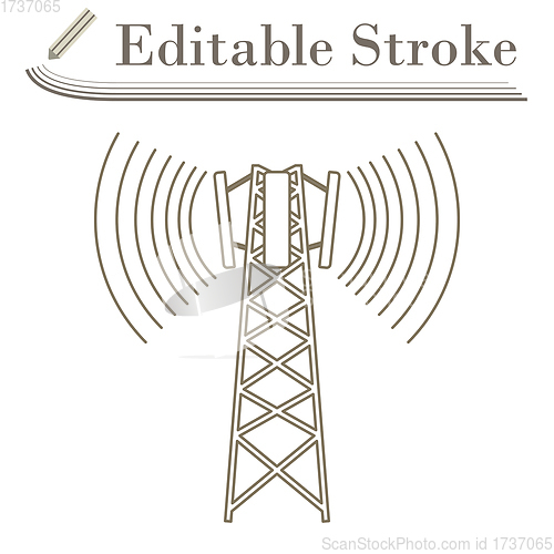 Image of Cellular Broadcasting Antenna Icon