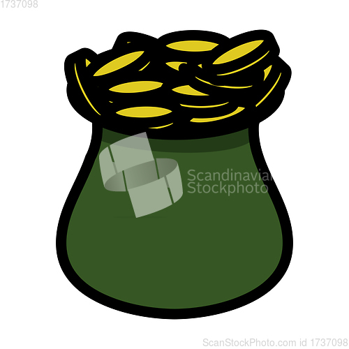 Image of Open Money Bag Icon