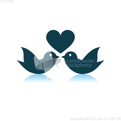 Image of Dove With Heart Icon