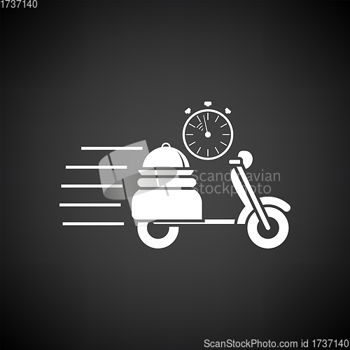 Image of Restaurant Scooter Delivery Icon