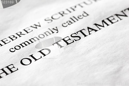 Image of Old Testament