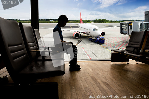 Image of Airport Terminal  Computer