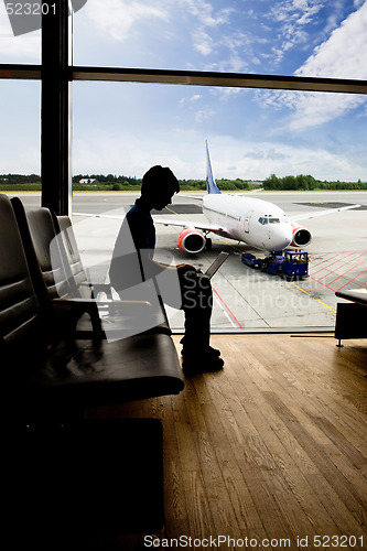 Image of Airport Computer Work