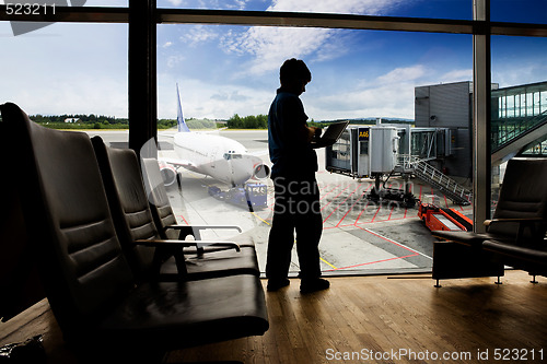 Image of Airport Terminal  Computer 