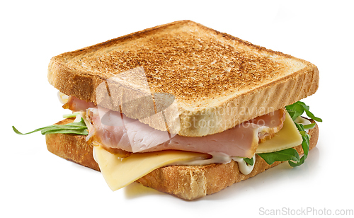 Image of ham and cheese toast