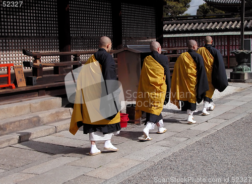 Image of Buddhist monks group