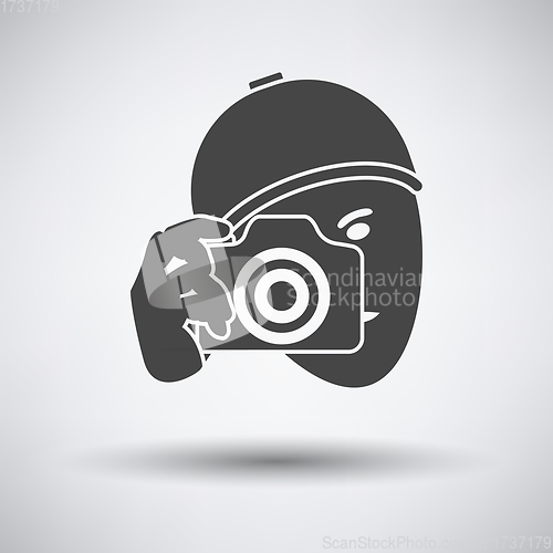 Image of Detective With Camera Icon