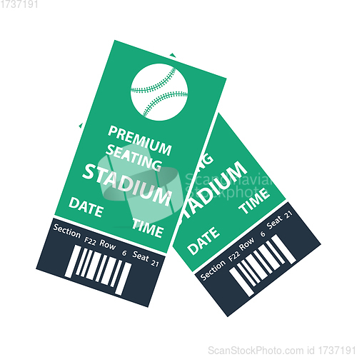 Image of Baseball Tickets Icon