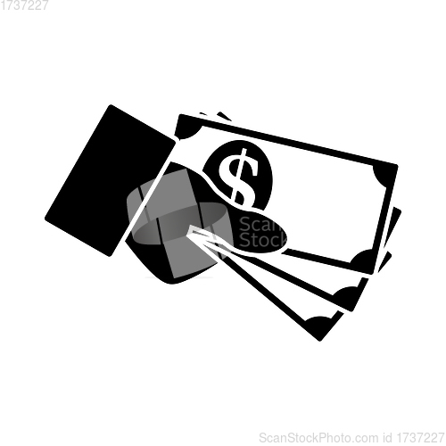 Image of Hand Holding Money Icon