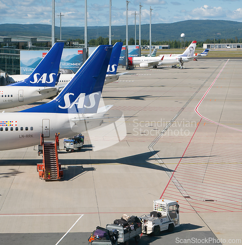 Image of Airplanes at Oslo Airport Gardermoen