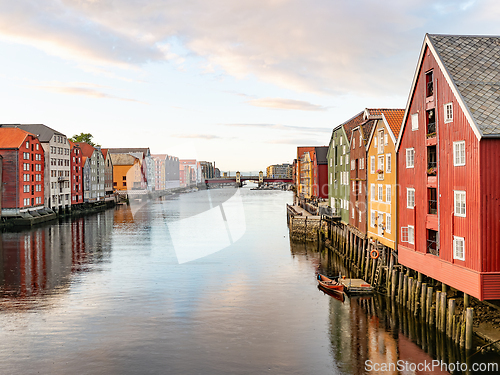 Image of Nidelv, the river in Trondheim, Norway