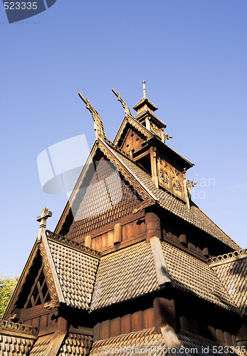 Image of Stave Church Detail