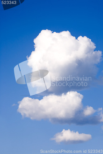 Image of Three Fluffy Clouds