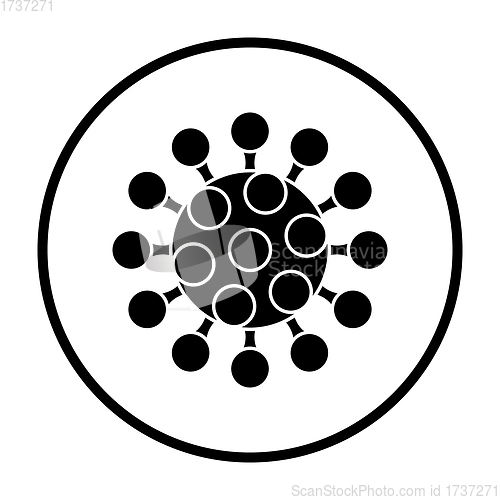 Image of Coronavirus Molecule Icon