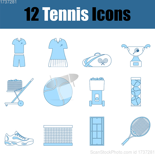 Image of Tennis Icon Set