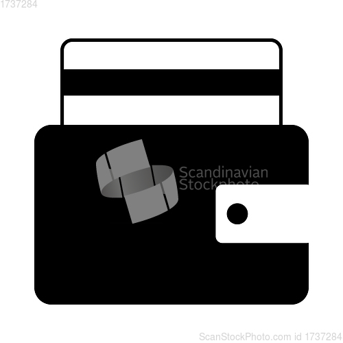 Image of Credit Card Get Out From Purse Icon
