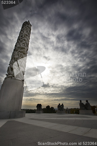 Image of Statue Park Oslo - Obelisk