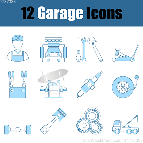 Image of Garage Icon Set