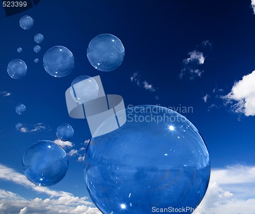 Image of Abstract Bubble Background