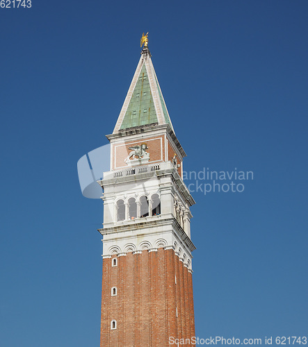 Image of St Mark campanile in Venice