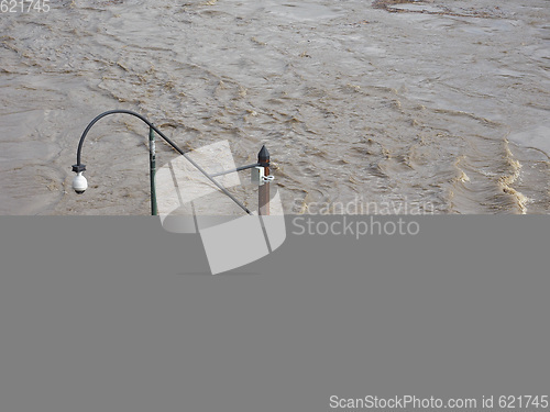 Image of River Po flood in Turin