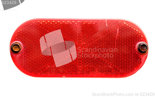 Image of Red Reflector Isolated