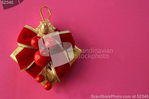 Image of Christmas decoration - copy space