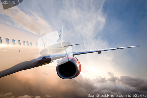 Image of Airplane in Sky