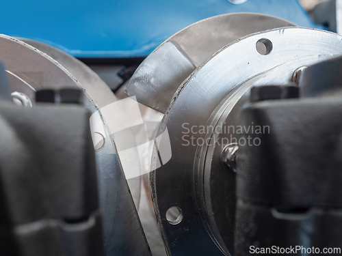 Image of Industrial abstract, twin screw press