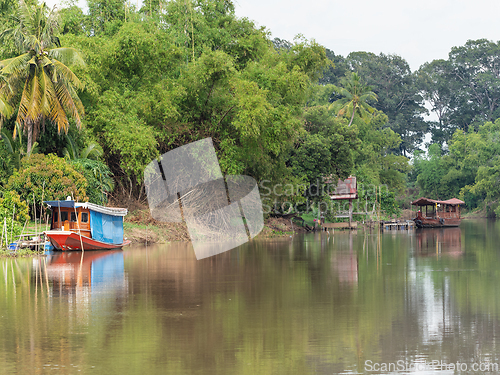 Image of Tha Chin River at Sam Chuk, Suphanburi, Thailand