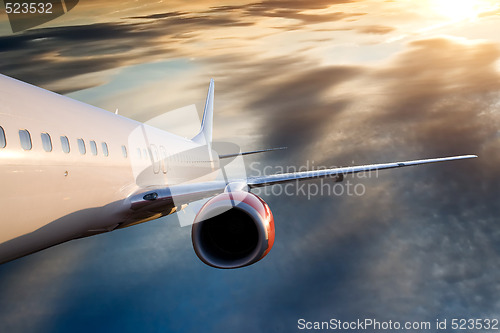 Image of Airplane in Sky