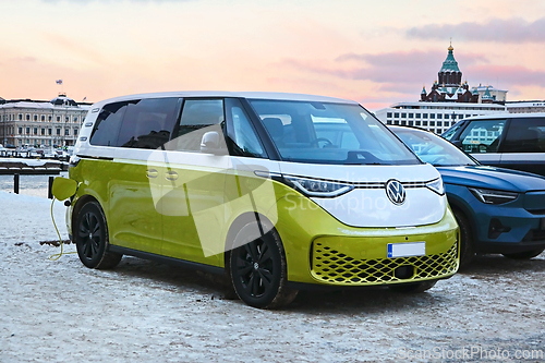 Image of Volkswagen ID Buzz Year 2023 Electric Van Charging Battery