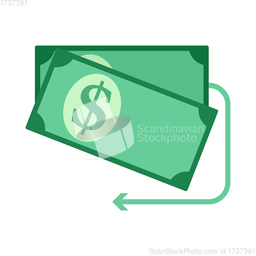 Image of Cash Back Dollar Banknotes Icon