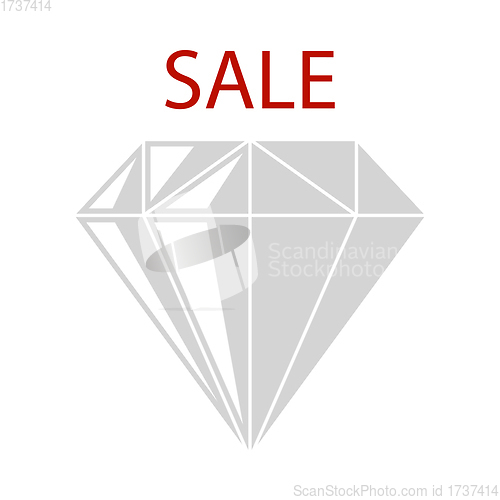 Image of Dimond With Sale Sign Icon