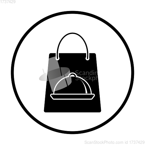 Image of Paper Bag With Cloche Icon