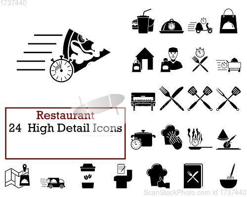 Image of Restaurant Icon Set