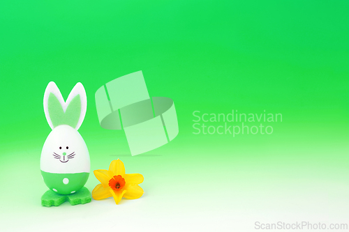 Image of Easter Bunny Egg Cute Go Green Concept