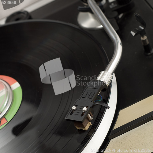 Image of Closeup Record Player