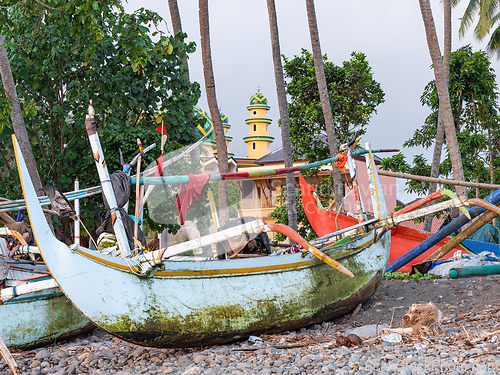 Image of Traditional fishing boats in Bali, Indonesia