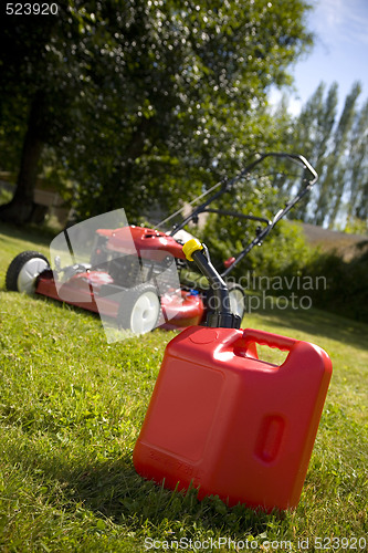 Image of Red Lawn Mower