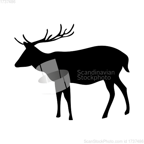 Image of Axis Deer Silhouette