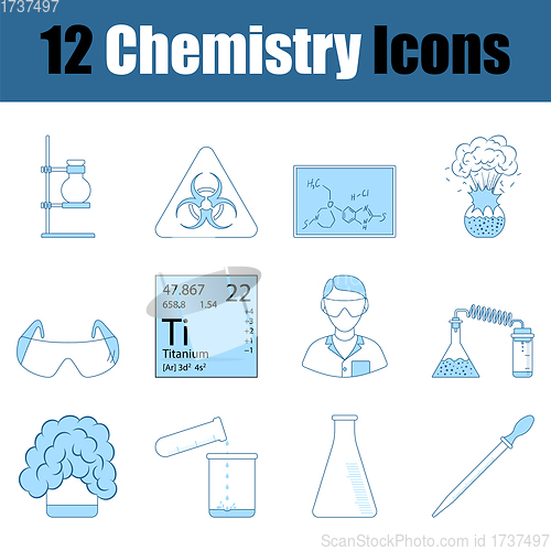 Image of Chemistry Icon Set