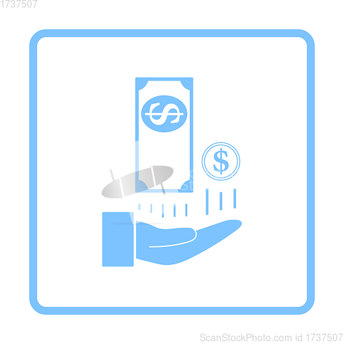 Image of Cash Back To Hand Icon