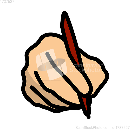 Image of Signing Hand Icon