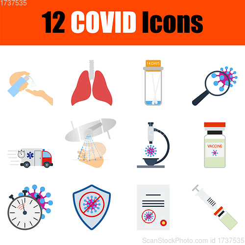 Image of COVID Icon Set