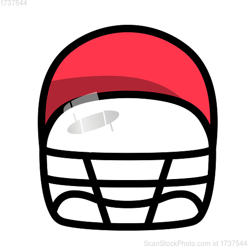 Image of American Football Helmet Icon