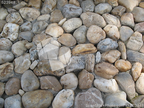 Image of river stone wall