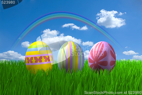 Image of easter eggs